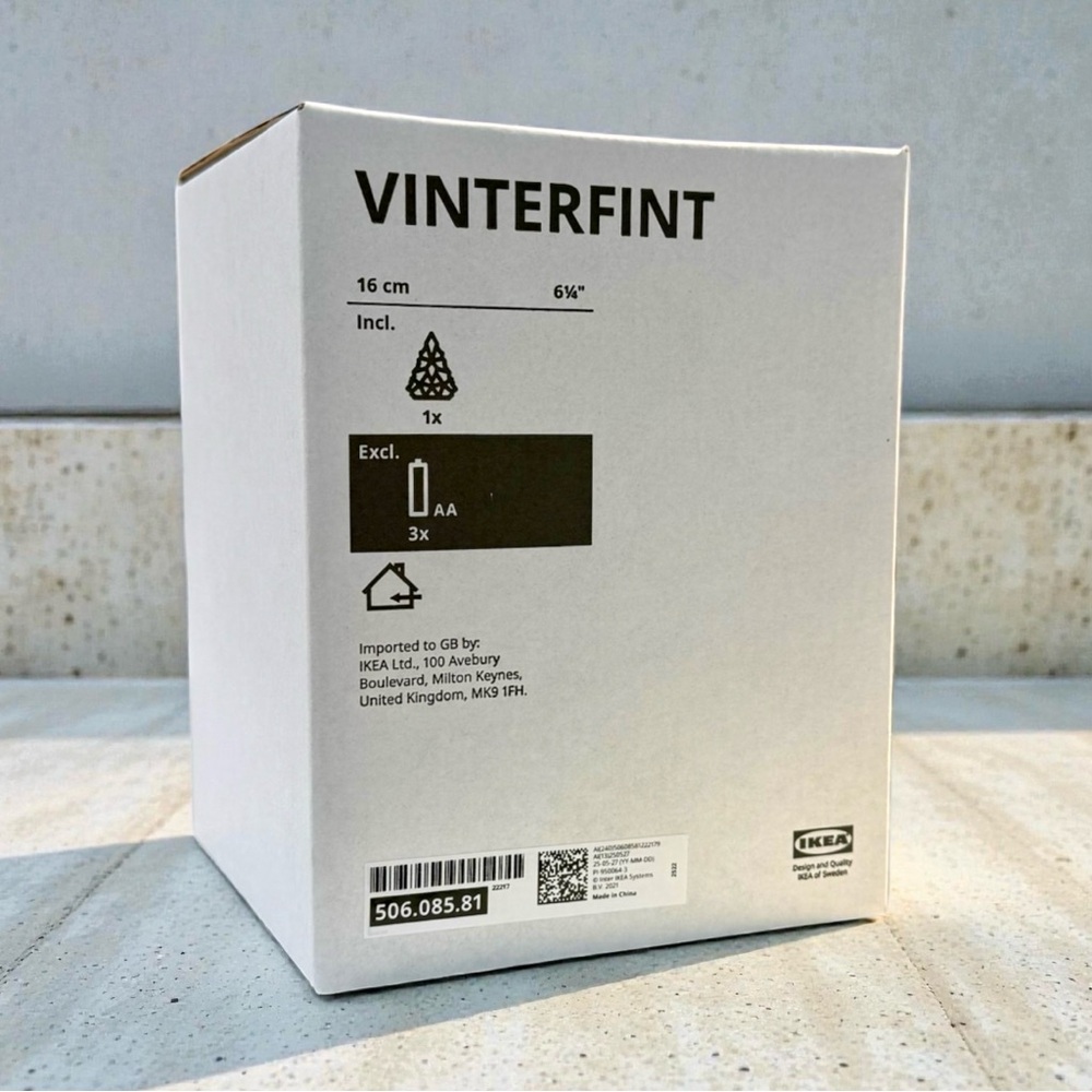 IKEA VINTERFINT LED decorative light, Christmas Tree battery operated, 6 ¼ " NEW - Picture 3 of 3